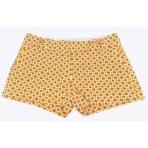 Banana Republic Women's Shorts Ryan Fit White Orange Size 6